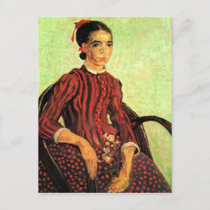 La Mousme, Sitting by Vincent van Gogh Postcard