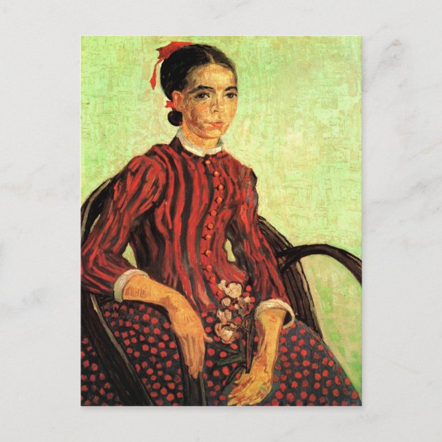 La Mousme, Sitting by Vincent van Gogh Postcard (Front)
