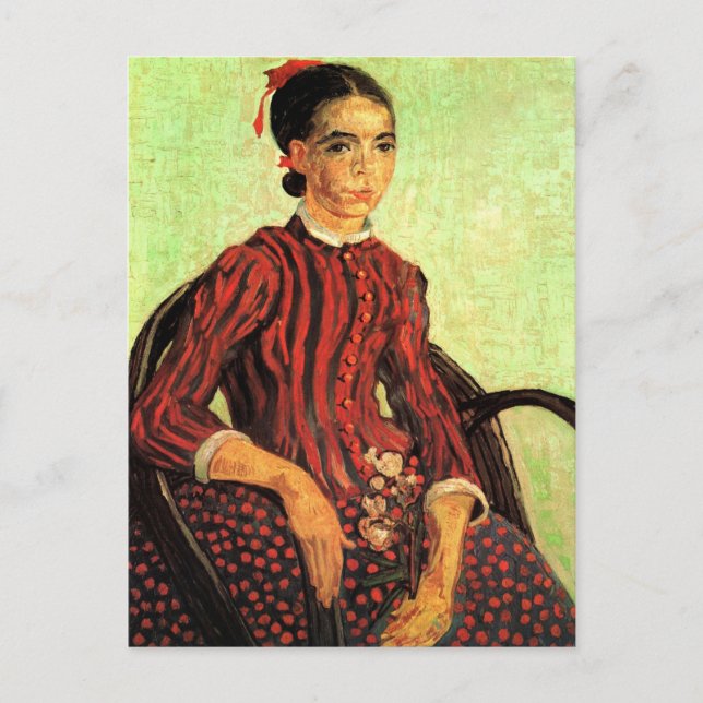 La Mousme, Sitting by Vincent van Gogh Postcard (Front)
