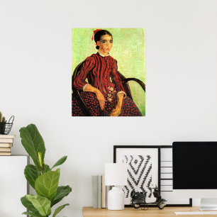 La Mousme, Sitting by Vincent van Gogh Poster