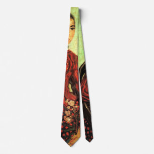 La Mousme, Sitting by Vincent van Gogh Tie