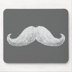 La Moustache (Dark) Mouse Pad