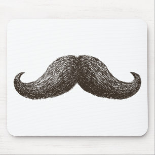 La Moustache (Light) Mouse Pad
