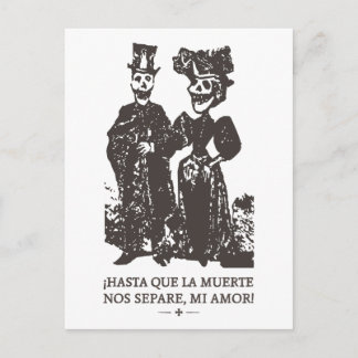 LA MUERTE US SEPARE UNTIL DEATH US APAR POSTCARD