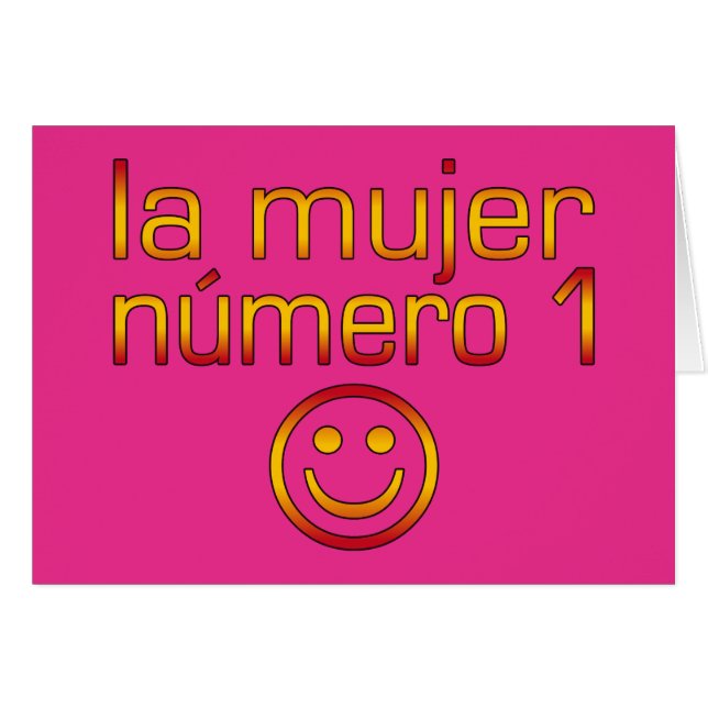 La Mujer Número 1 - Number 1 Wife in Spanish (Front Horizontal)