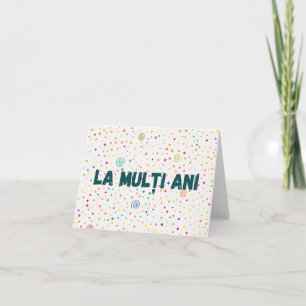 La mulţi ani, Romanian birthday  Card