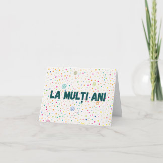  La mulţi ani, Romanian birthday  Card