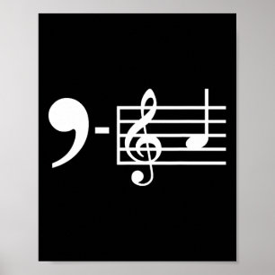 La Music Notes Kamala Harris Supporter Music Teach Poster