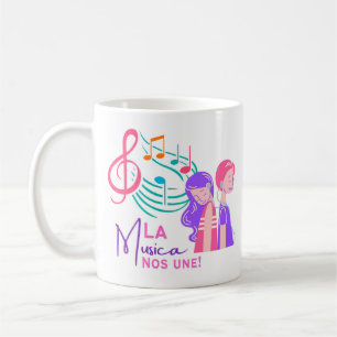 La musica nos une coffee mug