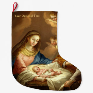 "La Natividad" art Christmas stocking