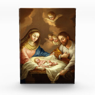 "La Natividad" religious art photo block