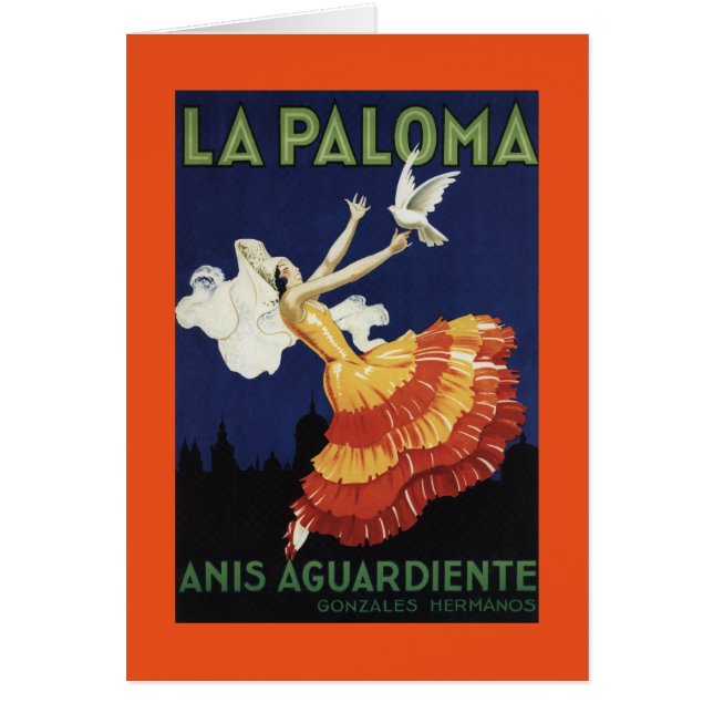 La Paloma - Anis Aguardiente Promotional (Front)