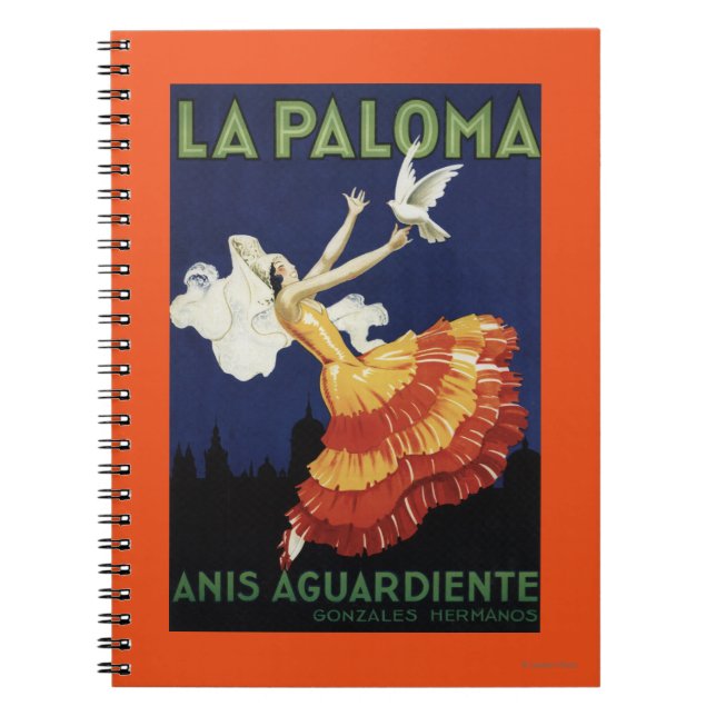 La Paloma - Anis Aguardiente Promotional Notebook (Front)