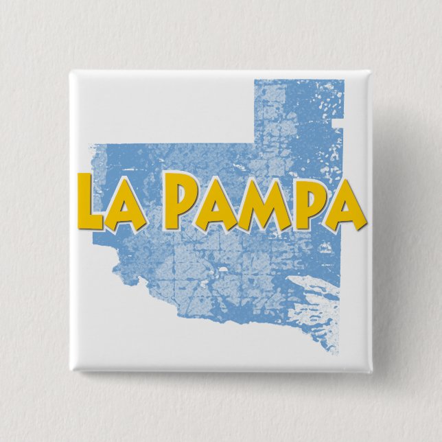 La Pampa 15 Cm Square Badge (Front)