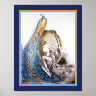 "La Paon" Louis Icart Art Deco Print