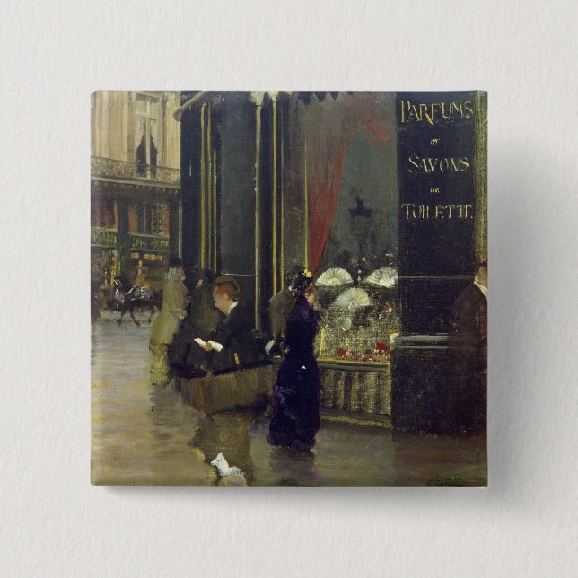 La Parfumerie Viollet, Boulevard des Capucines 15 Cm Square Badge (Front)