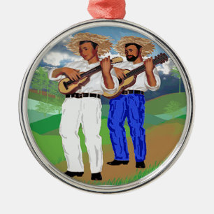 ¡La Parranda Navideña! Metal Tree Decoration