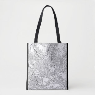 La Paz Bolivia Map Tote Bag