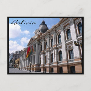 la paz bolivia postcard