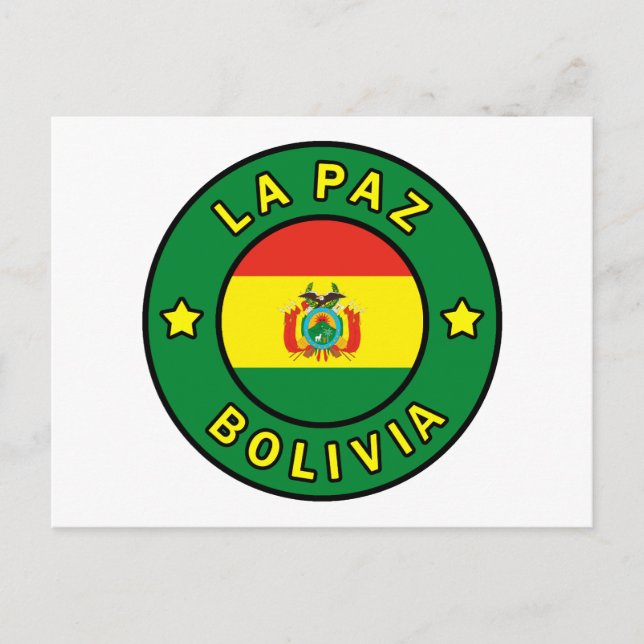 La Paz Bolivia Postcard (Front)