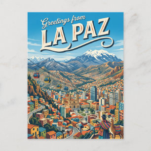 La Paz Bolivia Postcard