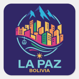 La Paz Bolivia South America Square Sticker