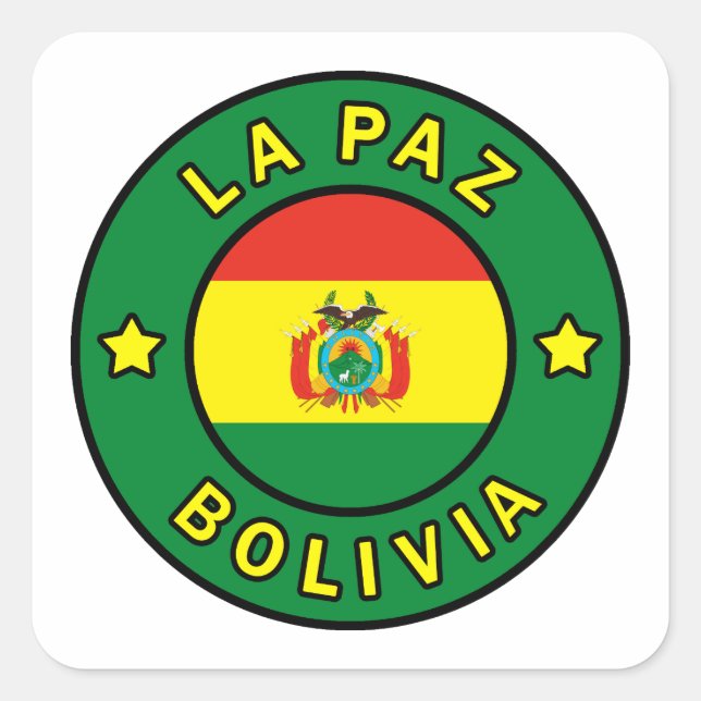 La Paz Bolivia Square Sticker (Front)