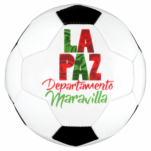 La Paz departamento maravilla Soccer Ball (Front)