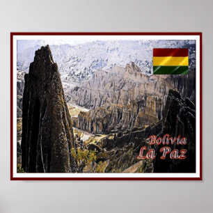 La Paz - Luna Valley - Bolivia - Poster