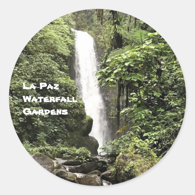La Paz Waterfall Gardens Sticker (Front)