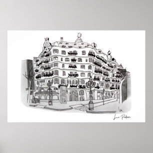 La Pedrera - Casa Milá (Barcelona Poster