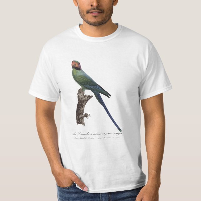 La Perruche a nuque et joues rouges  T-Shirt (Front)