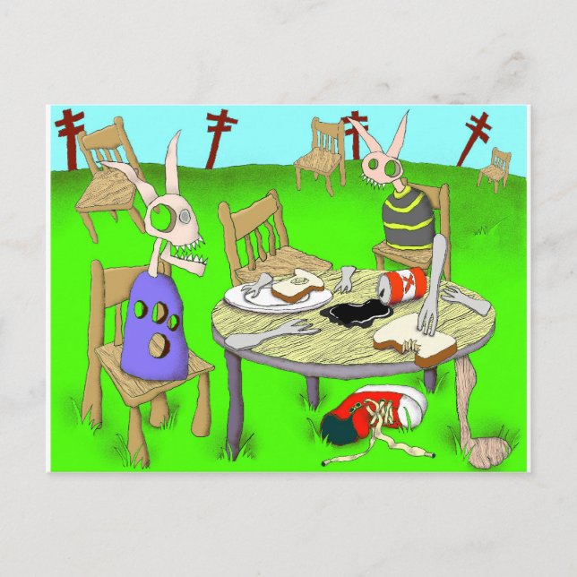 la petite de jeuner su l'herbe postcard (Front)