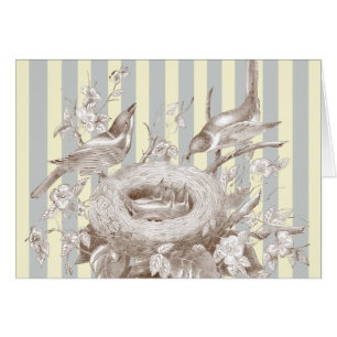 La Petite Famille on blue and cream background