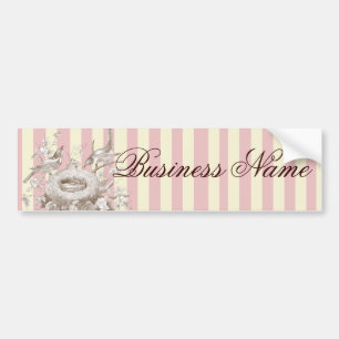 La Petite Famille on pink and cream background Bumper Sticker