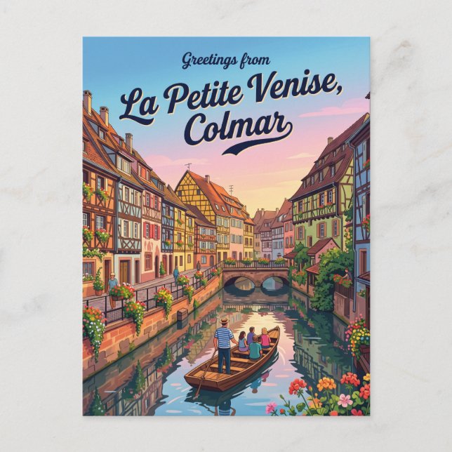 La Petite Venise France Postcard (Front)