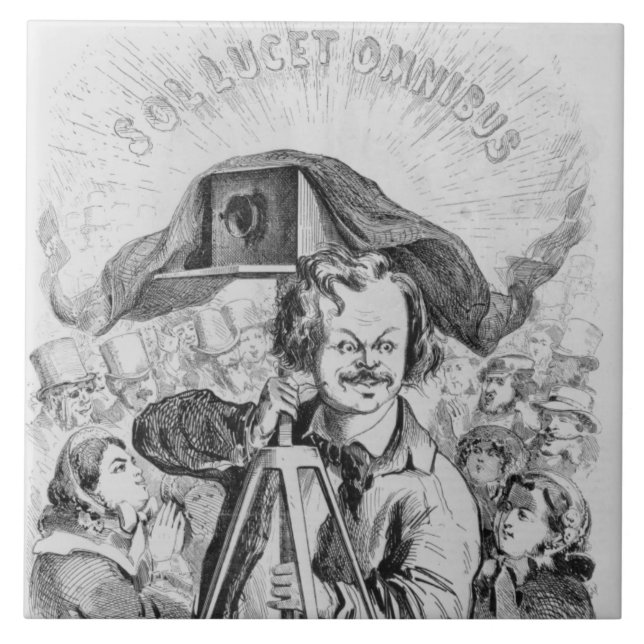 'La Photographie, Nadar (1820-1910) le grand (!!!. Ceramic Tile (Front)