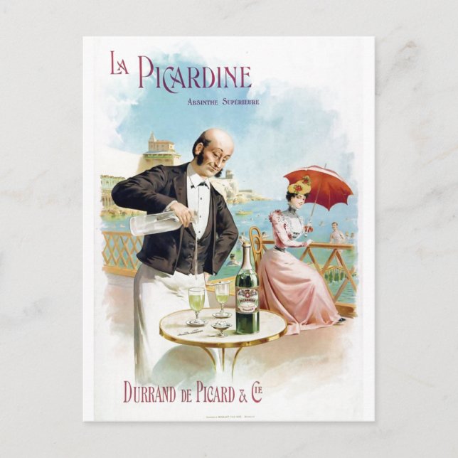 La Picardine Absinthe Supérieure Fine Art Postcard (Front)