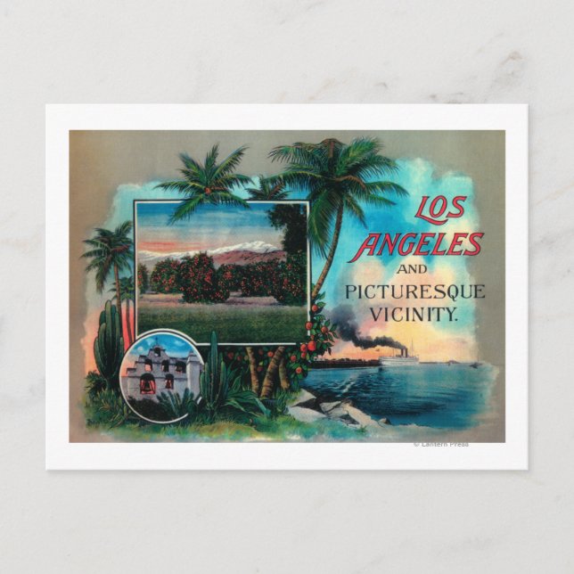 LA & Picturesque Vicinity Postcard (Front)