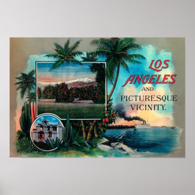 LA & Picturesque Vicinity Poster (Front)
