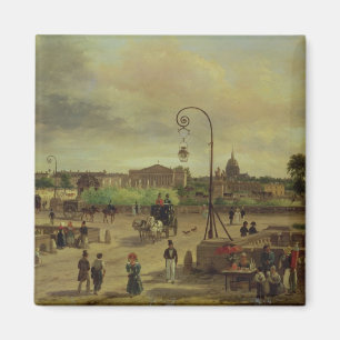 La Place de la Concorde in 1829 Magnet