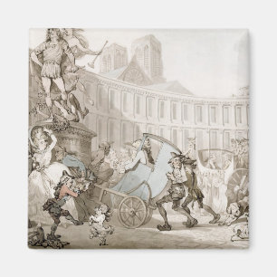 La Place des Victoires, Paris, c.1789 (pen and ink Magnet