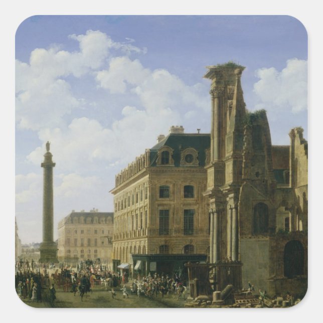 La Place Vendome, 1808 Square Sticker (Front)