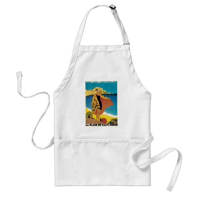 La Plage de Calvi, Corse Standard Apron (Front)