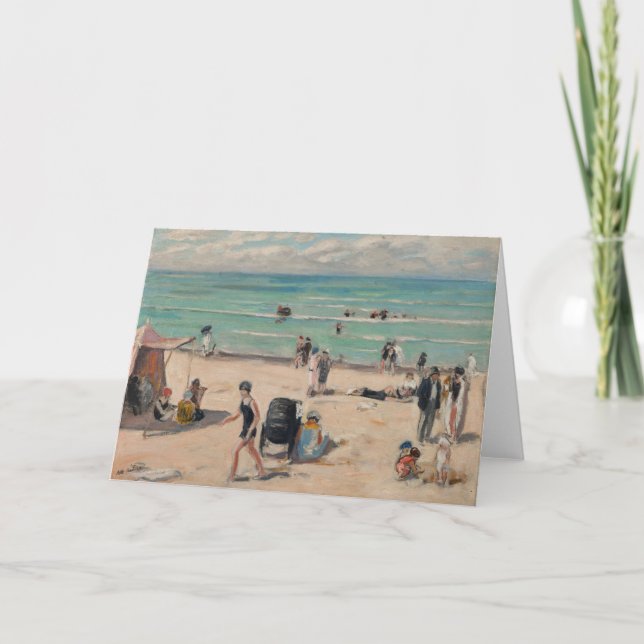 La Plage de Fort-Mahon | Albert André Card (Front)