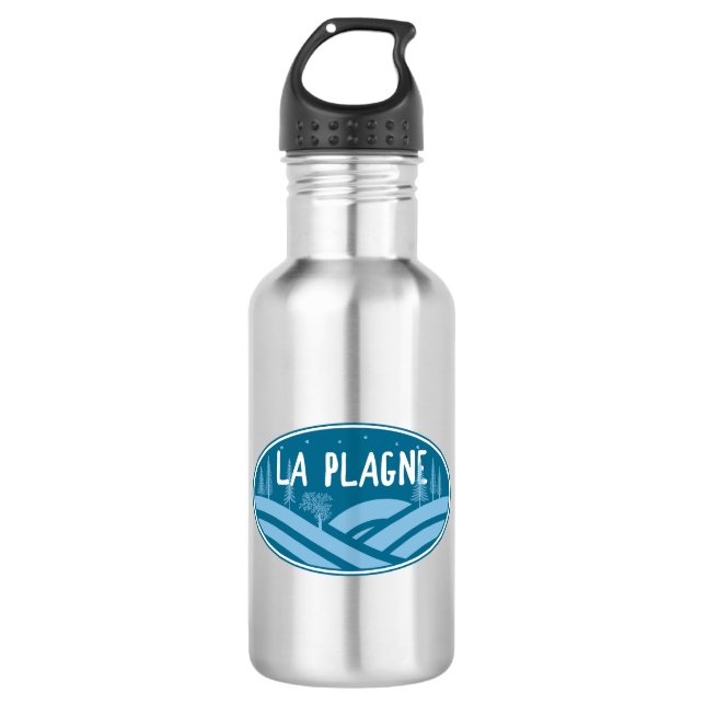 La Plagne France Outdoors 532 Ml Water Bottle (Front)