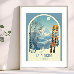 La Plagne France ski resort  Poster