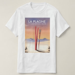 La Plagne ,La Plagne-Tarentaise, France ski poster T-Shirt