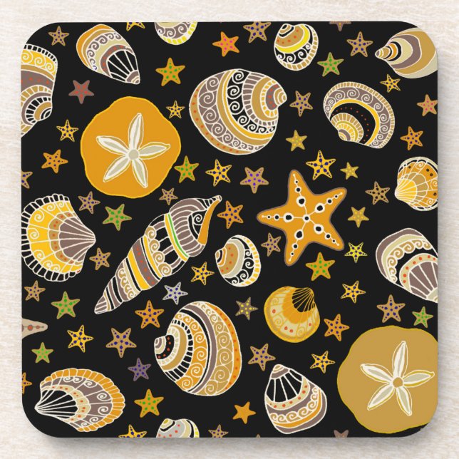 La Playa - Sea Shells Coaster (Front)