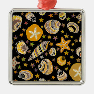 La Playa - Sea Shells Metal Ornament